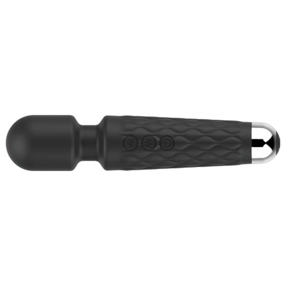 Lonely - vibrador masajeadora 20 funciones recargable silicona negro