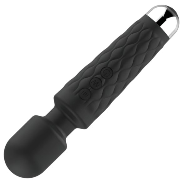 Lonely - vibrador masajeadora 20 funciones recargable silicona negro
