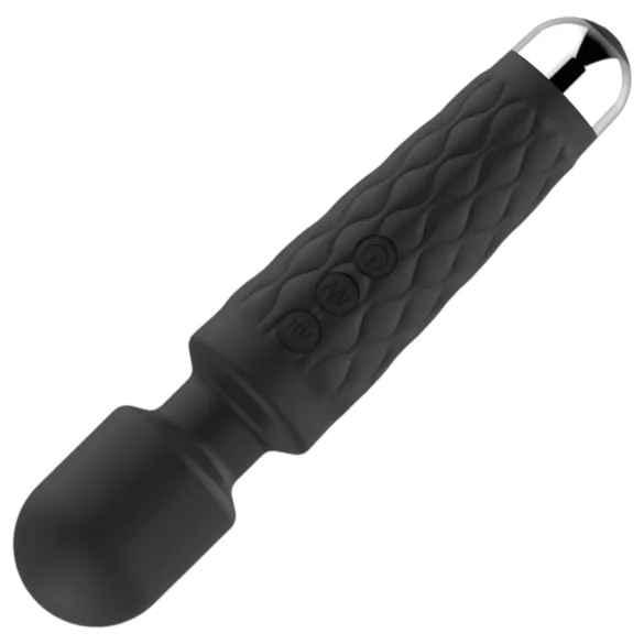 Lonely - vibrador masajeadora 20 funciones recargable silicona negro