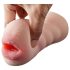 Lonely 2in1 - masturbador masculino vagina y boca - silicona color natural