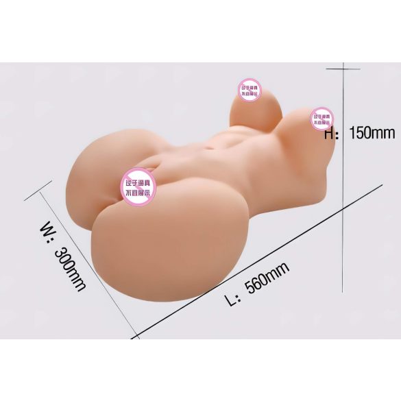 Lonely Fuck Me Silly - masturbador torso femenino - realista - color natural