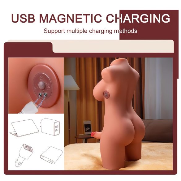 XISE Miah Lady Boy - masturbador vibrador torso con función de empuje