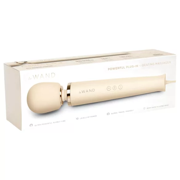 le Wand - masajeador vibrador recargable de lujo - color beige