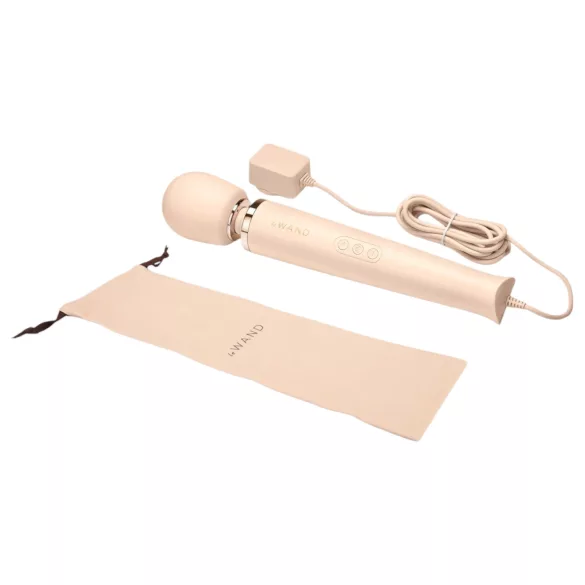 le Wand - masajeador vibrador recargable de lujo - color beige