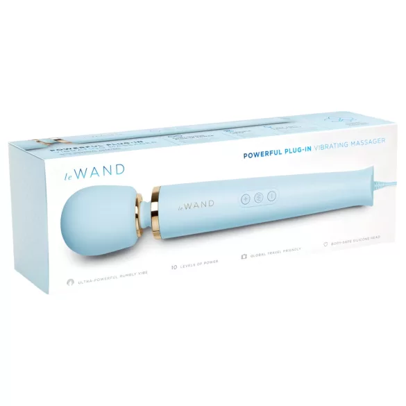 le Wand - masajeador vibrador potente con cable - color azul