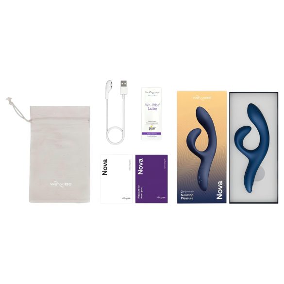 We-Vibe Nova 2 - vibrador recargable doble estimulación clítoris azul