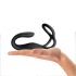 Rocks-Off - Consolador anal recargable con anillo vibrador, control remoto (negro)