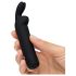 Happyrabbit - mini vibrador bala recargable conejito - silicona negra