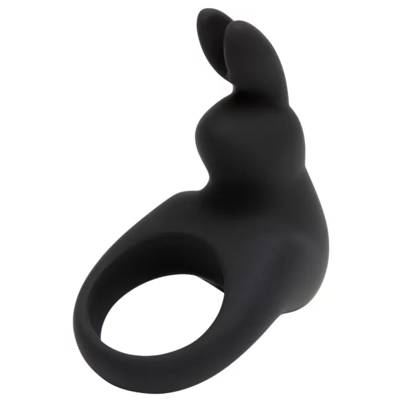 Happyrabbit - Anillo vibrador para pene recargable - silicona negra