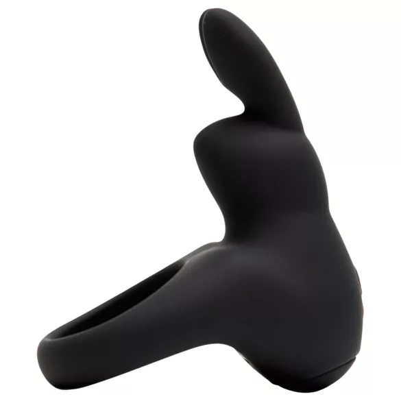 Happyrabbit - Anillo vibrador para pene recargable - silicona negra