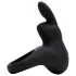 Happyrabbit - Anillo vibrador para pene recargable - silicona negra