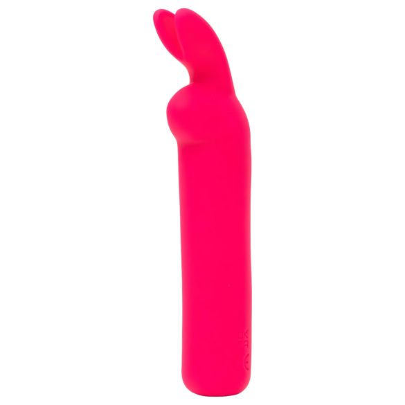Happyrabbit - vibrador tipo bala recargable conejito silicona rosa
