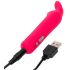 Happyrabbit - vibrador tipo bala recargable conejito silicona rosa