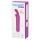 Happyrabbit Bullet - vibrador recargable tipo conejo (morado)