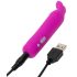 Happyrabbit Bullet - vibrador recargable tipo conejo (morado)