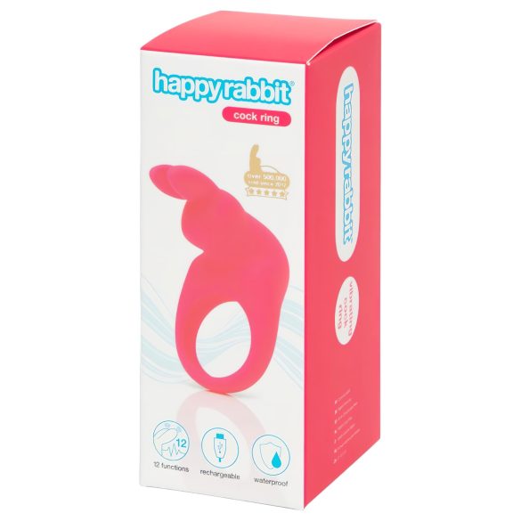 Anillo Vibrador Recargable Happyrabbit (Rosa)
