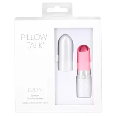   Pillow Talk Lusty - vibrador recargable con lengua - silicona rosa