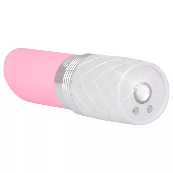Pillow Talk Lusty - vibrador recargable con lengua - silicona rosa