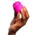 ROMP Rose - succionador de clítoris vibrador - silicona rosa