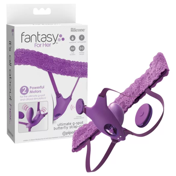 Pipedream Fantasy For Her - vibrador de punto G integrado y portátil (lila)