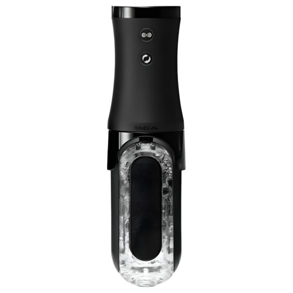 TENGA Flip 0 Electronic - masturbador automático masculino - silicona negra