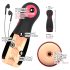 WYNE 06 - masturbador recargable vibrante-suctor (negro)