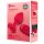 b-vibe corazón - vibrador anal recargable rojo