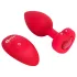 b-vibe heart - vibrador anal recargable con control remoto (rojo)