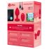 b-vibe corazón - vibrador anal recargable rojo