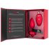 b-vibe corazón - vibrador anal recargable rojo