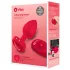 b-vibe heart - vibrador anal recargable con control remoto (rojo)