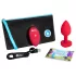 b-vibe heart - vibrador anal recargable con control remoto (rojo)