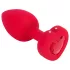 b-vibe heart - vibrador anal recargable con control remoto (rojo)