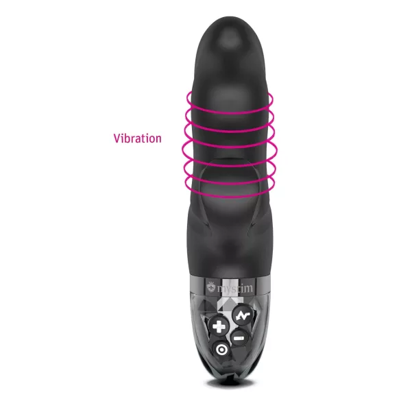 mystim Hop Hop Bob E-Stim - vibrador eléctrico recargable (negro)