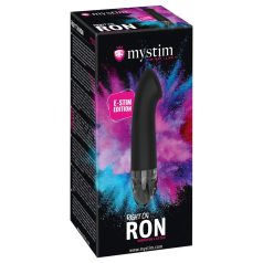   mystim - vibrador eléctrico punto G - estimulador e-stim - silicona negra