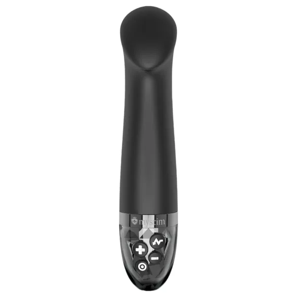 mystim - vibrador eléctrico punto G - estimulador e-stim - silicona negra