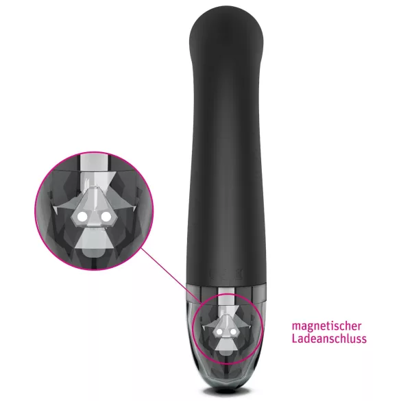 mystim - vibrador eléctrico punto G - estimulador e-stim - silicona negra
