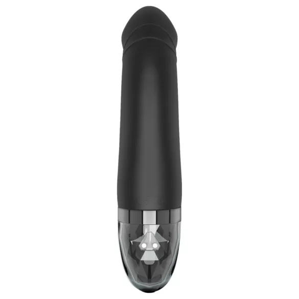 mystim - consolador electroestimulador recargable - silicona negra