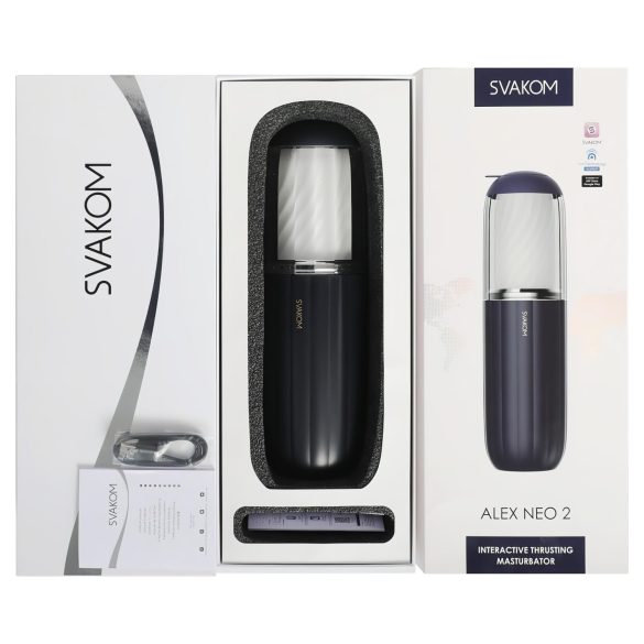 Svakom Alex Neo 2 - masturbador inteligente succionador arriba-abajo azul