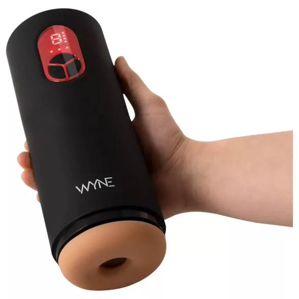 WYNE 07 - masturbador recargable con vibración y succión (negro)