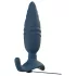 ANOS - consolador anal vibrador recargable con control remoto - silicona azul