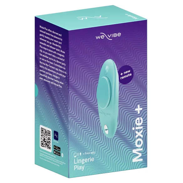 We-Vibe Moxie+ - vibrador de clítoris inteligente con control por radio (turquesa)