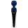 PalmPower recargable - vibrador masajeador (azul)