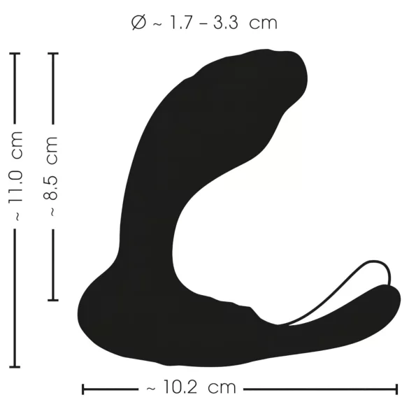Smile - Vibrador punto G y próstata - recargable - silicona negra