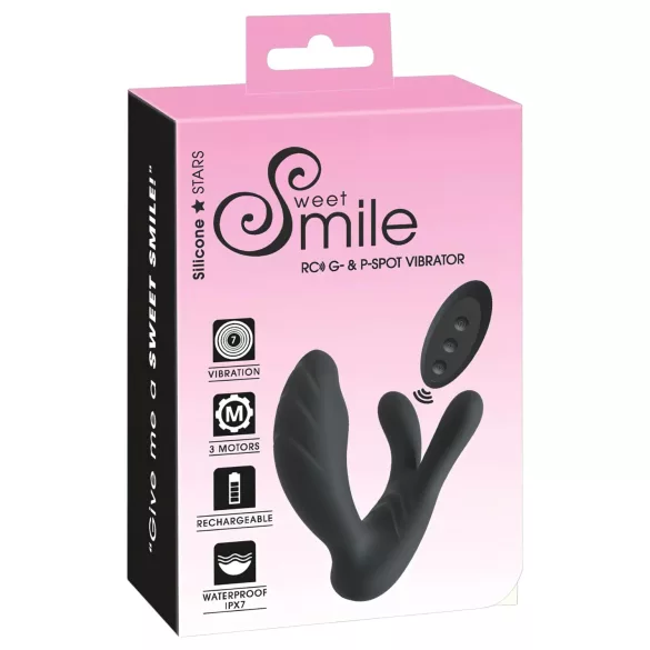 Smile - Vibrador punto G y próstata - recargable - silicona negra
