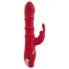   You2Toys - vibrador tipo conejo con anillo vibrador - silicona roja