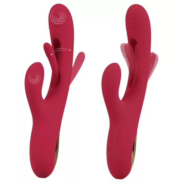 Smile - vibrador estimulador clítoris lengua - silicona roja
