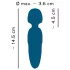 You2Toys Petite - vibrador masajeador recargable - silicona azul
