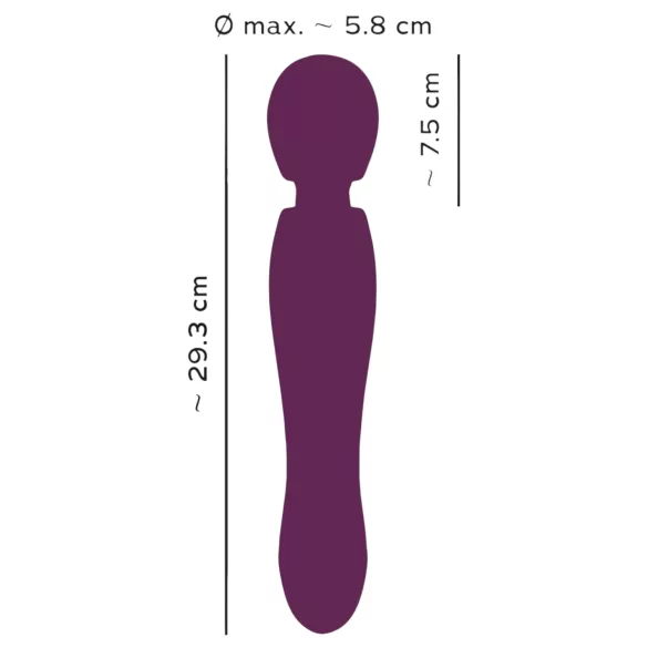 You2Toys Grande - vibrador masajeador recargable - silicona roja