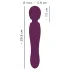 You2Toys Grande - vibrador masajeador recargable - silicona roja
